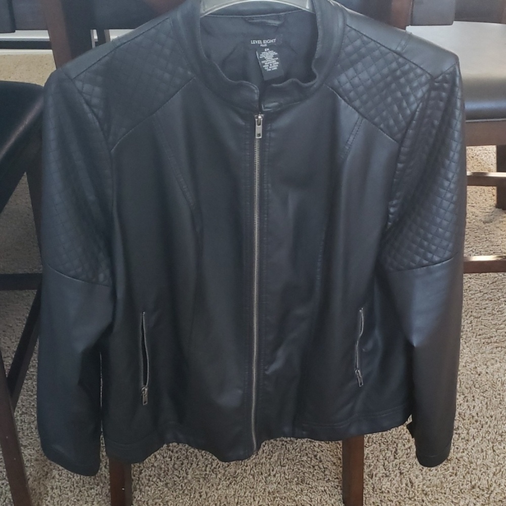 Faux leather jacket